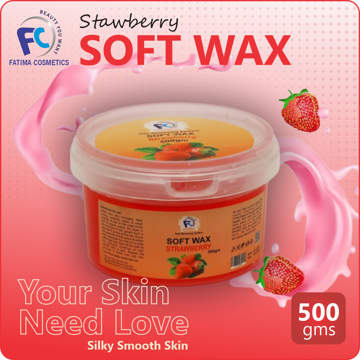 Strawberry Soft Wax 500gms