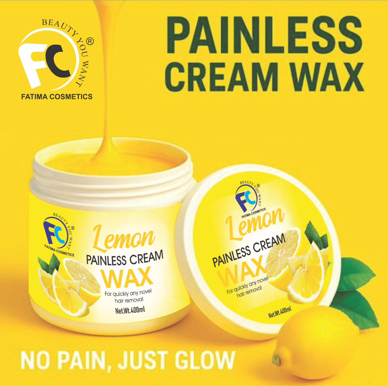 Lemon Painless Creamy Wax 